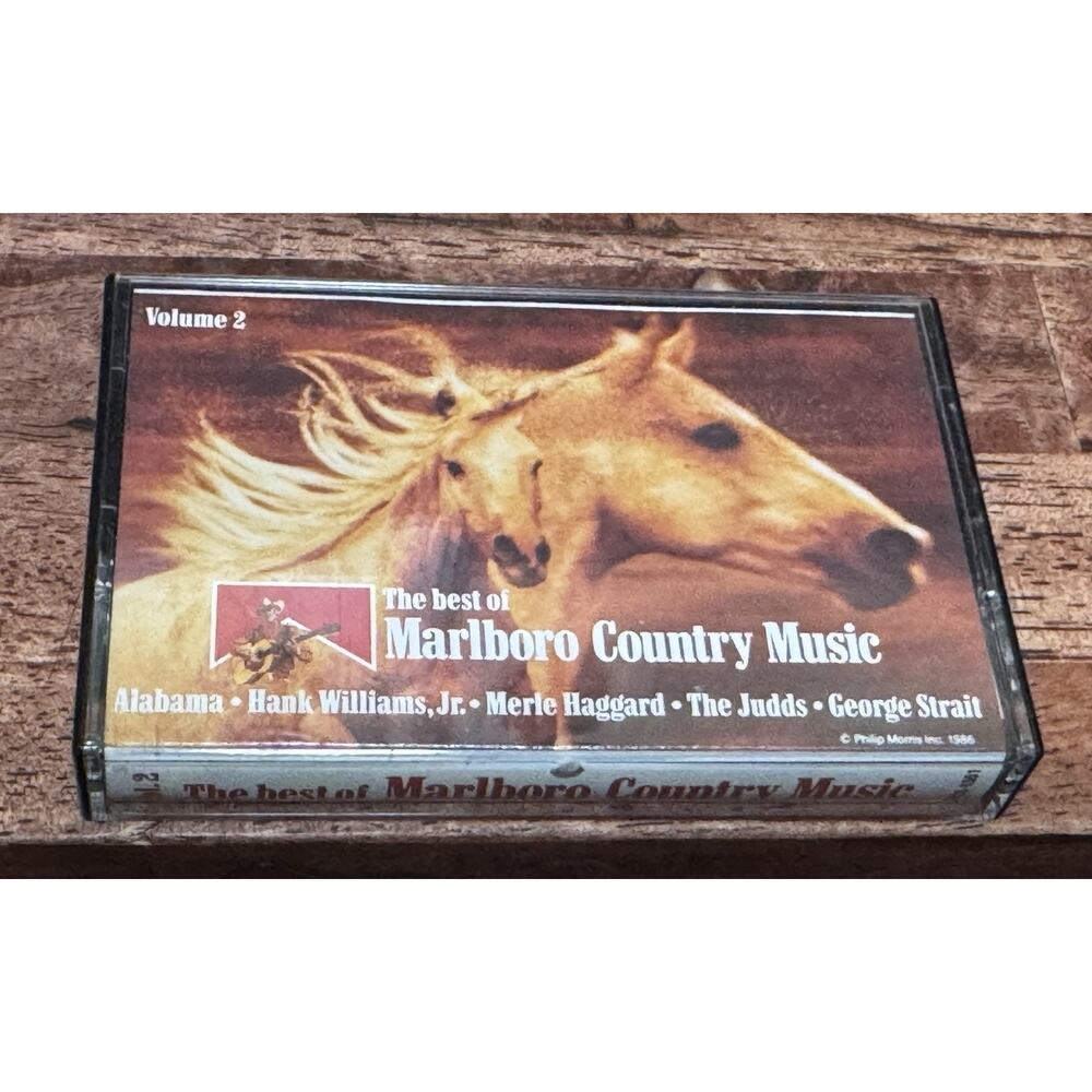 The Best of Marlboro Country Music Volume 2 Cassette Tape 1986 Various Artists